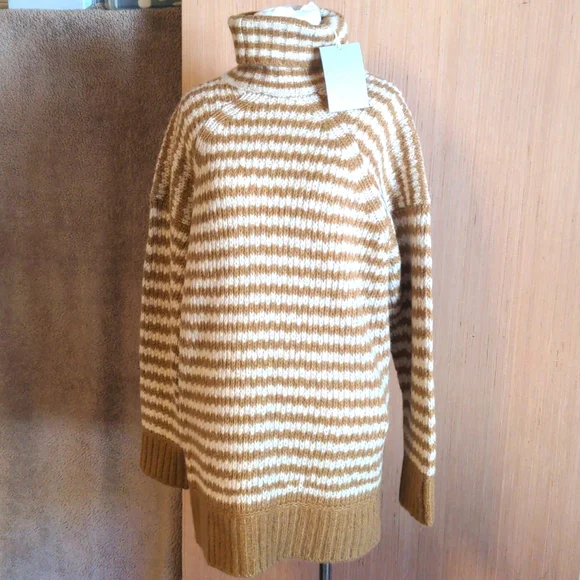 🆕 EVERLANE The Cloud Oversized Merino Wool/Alpaca Turtleneck - Picture 2 of 16